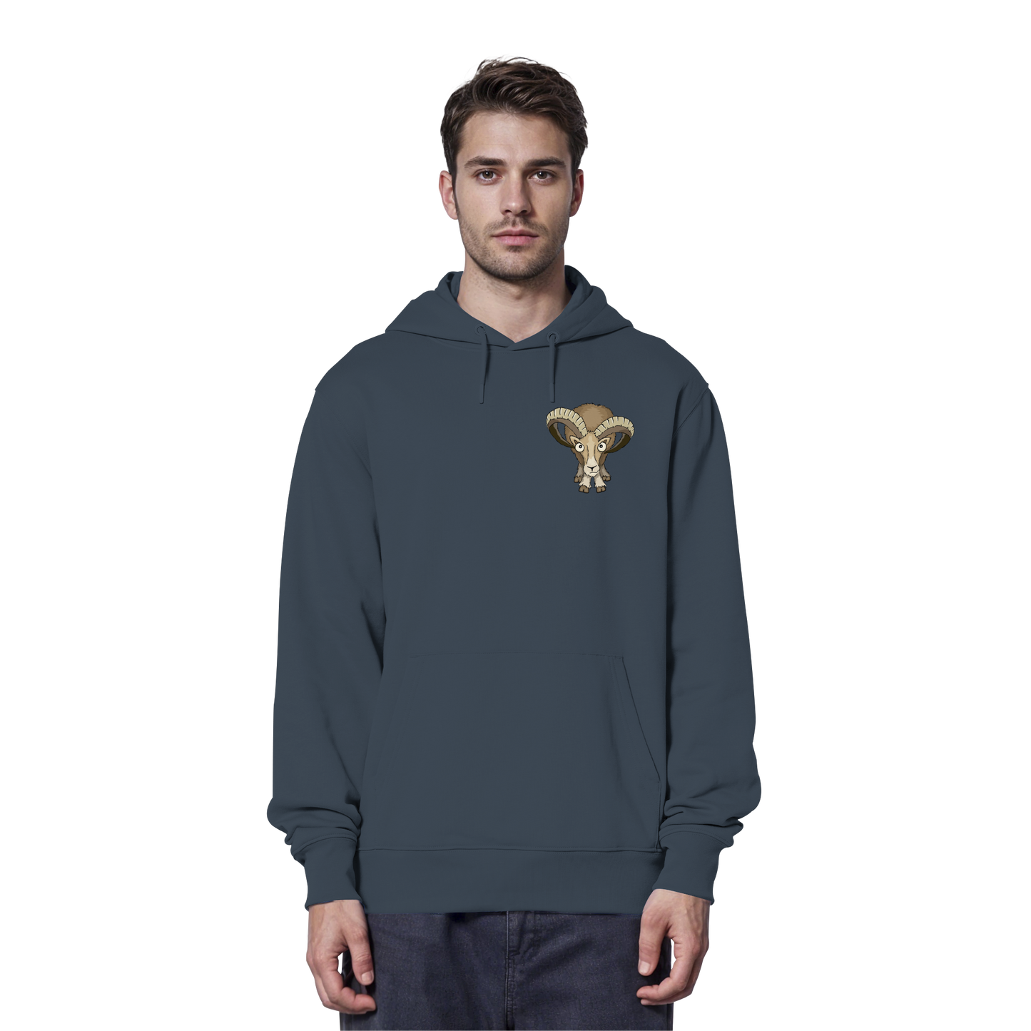 Bockiges Mufflon Widder Schafbock - Organic Hoodie