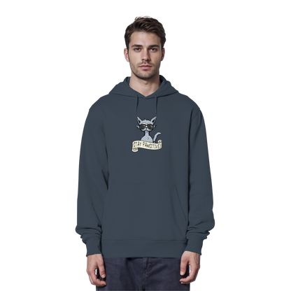 Stay Pawsitive Bleib lässig Hipster Katze - Organic Hoodie