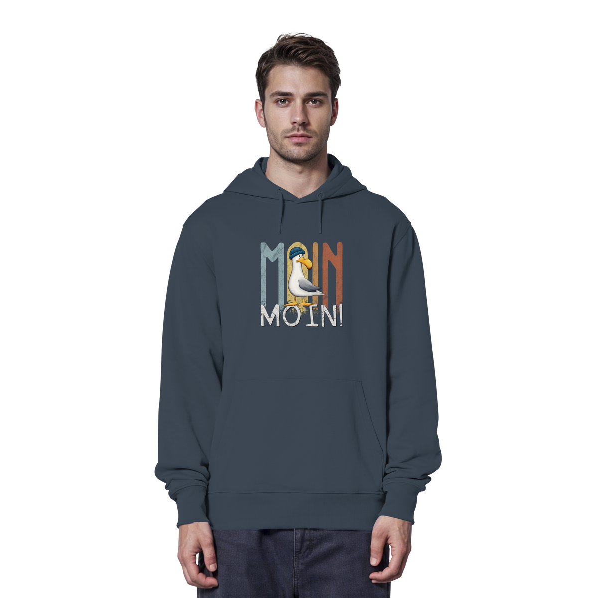 Moin Moin norddeutsche Möwe - Organic Hoodie