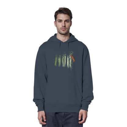 Eichhörnchen im Zwielicht-Wald - Organic Hoodie