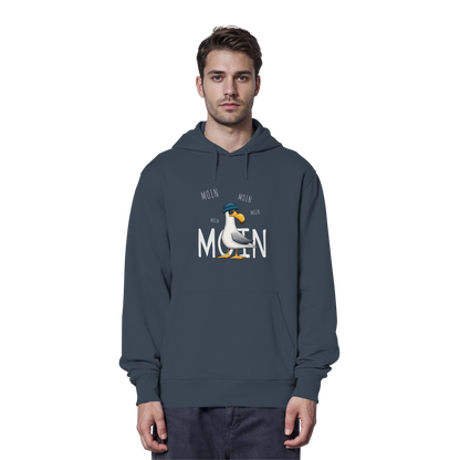 Moin Moin Lässige Hipster Möwe  - Organic Hoodie