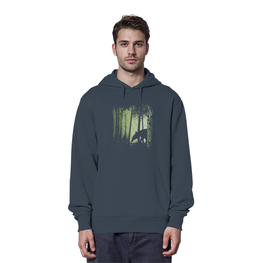 Lässiger Tapir im Zwielicht Wald - Organic Hoodie