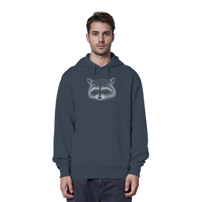 Waschbär Illustration Kritzelkunst - Organic Hoodie