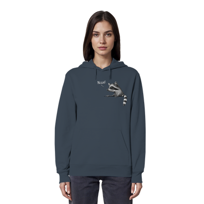 Nope! Frecher verwegener Waschbär - Organic Hoodie