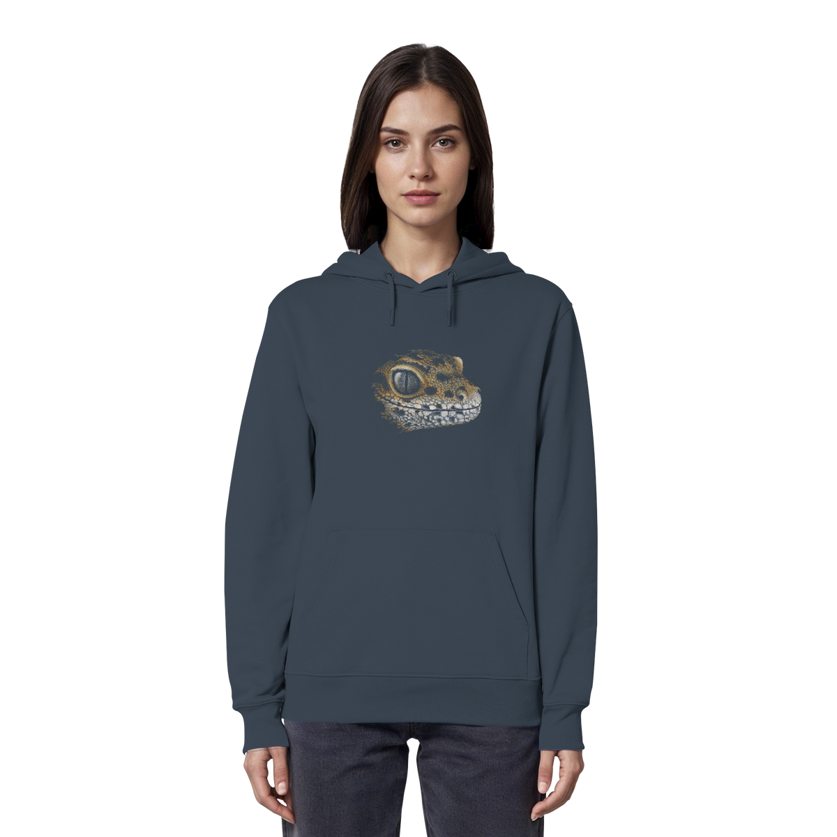 Leopard Gecko Skizze Kritzelkunst - Organic Hoodie