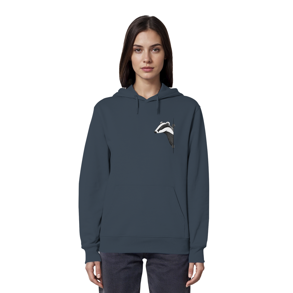 Lässiger Dachs Meister Grimbart - Organic Hoodie