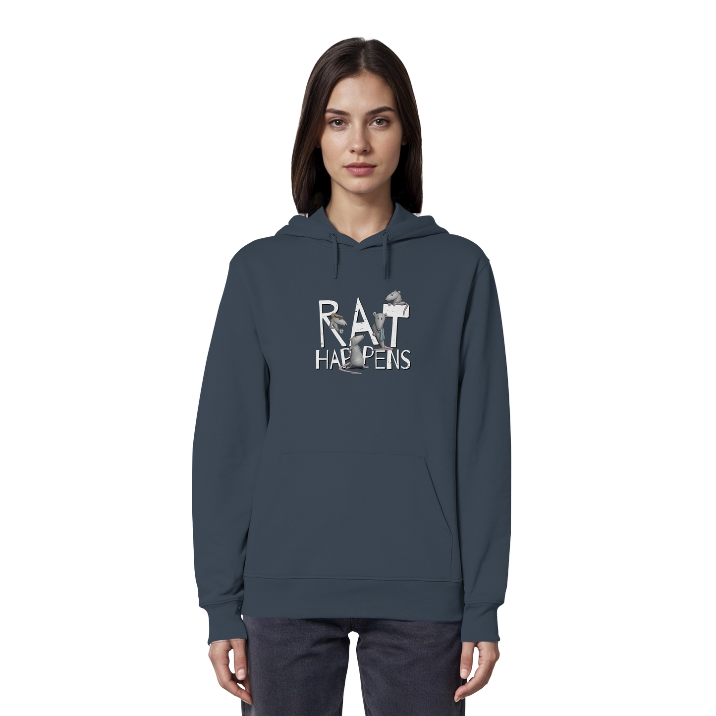 Rat Happens Ratten - Organic Hoodie