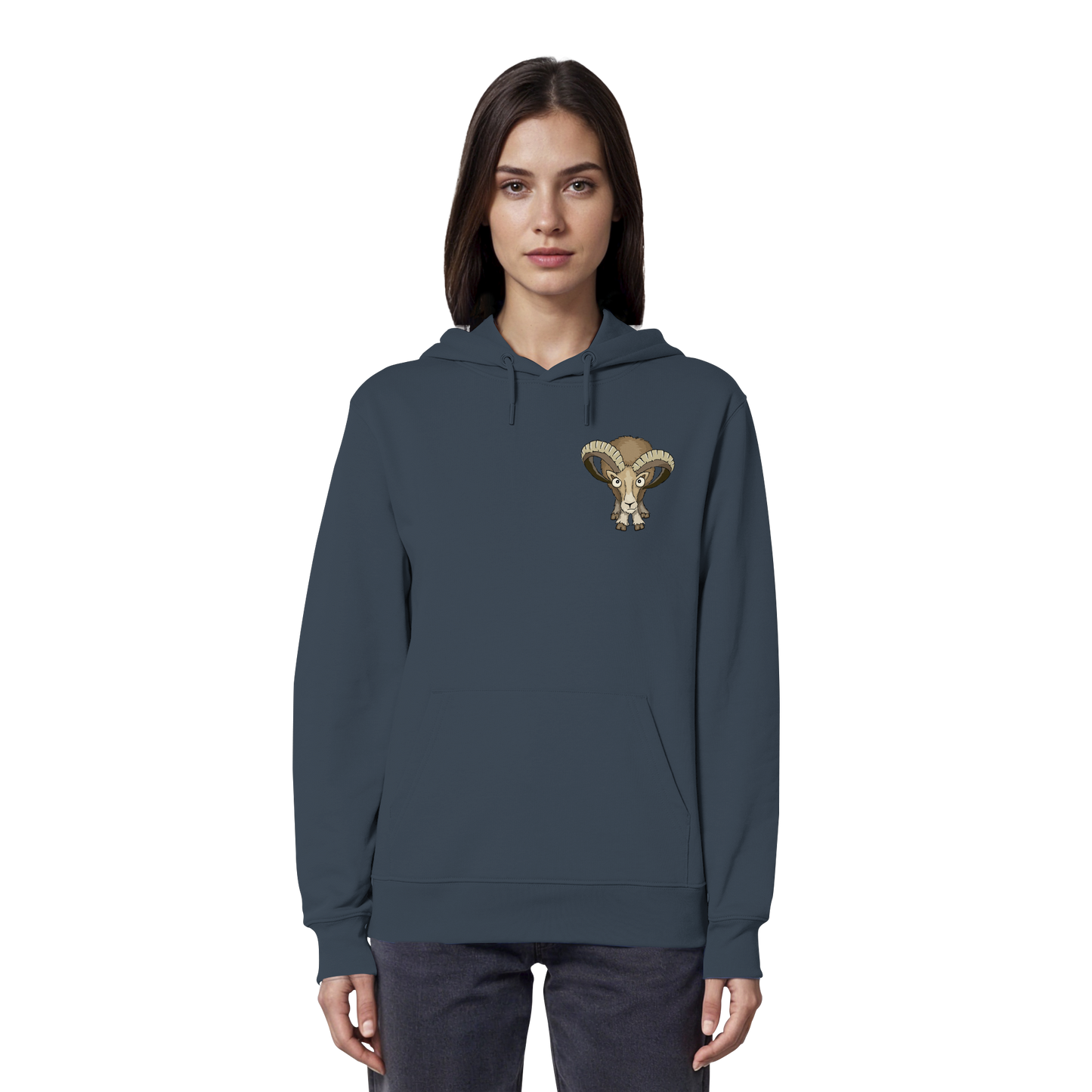 Bockiges Mufflon Widder Schafbock - Organic Hoodie
