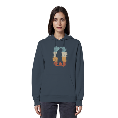 Retro Bären-Silhouette - Organic Hoodie