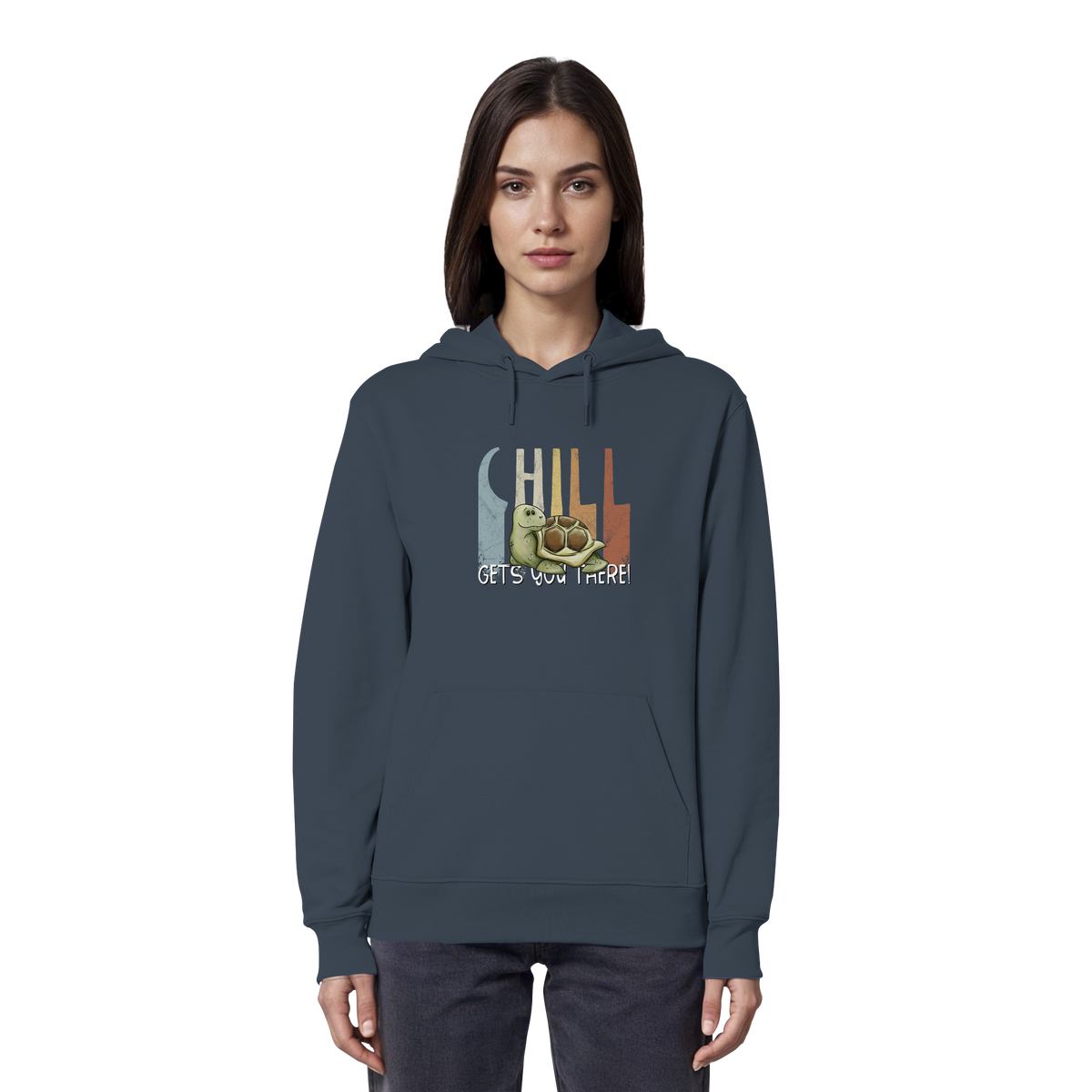 Gechillt gemütliche Schildkröte - Organic Hoodie