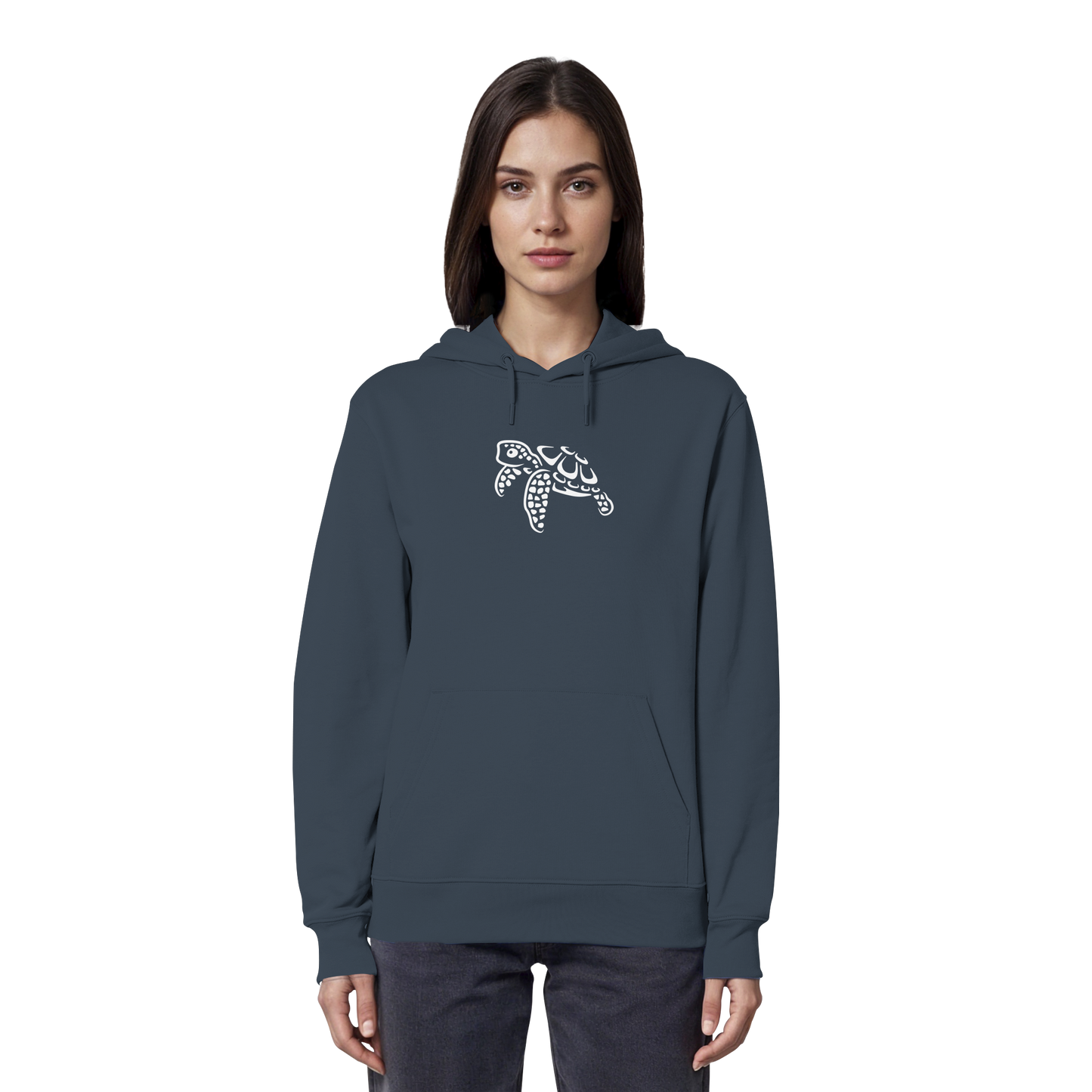 schwimmende Meeres-Schildkröte - Organic Hoodie