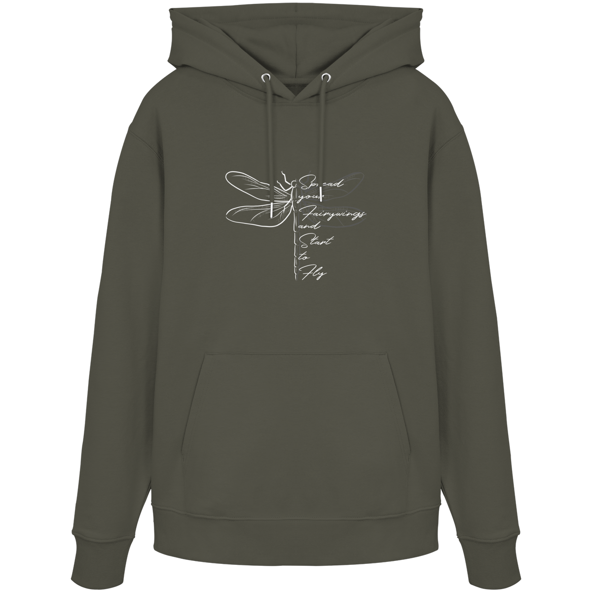 Breite die Flügel aus und flieg los | Libelle - Organic Hoodie