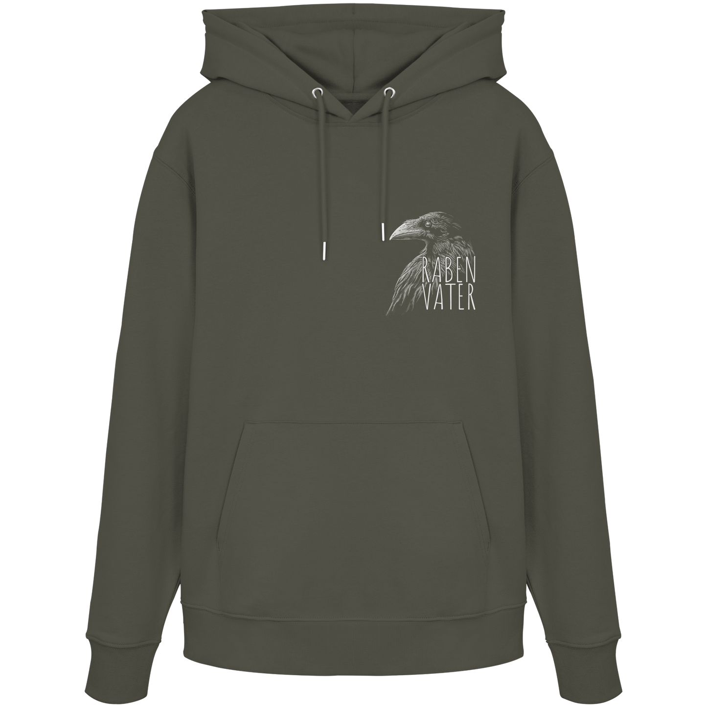 Rabenvater schwarzer Rabe Krähe - Organic Hoodie
