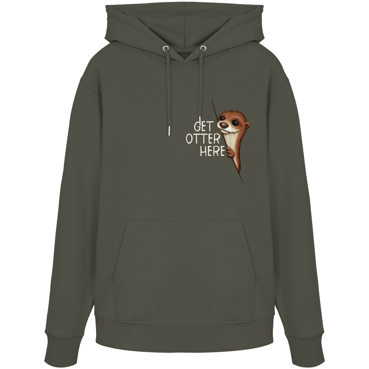 Get Otter Here | Lustiger Otter Kalauer - Organic Hoodie