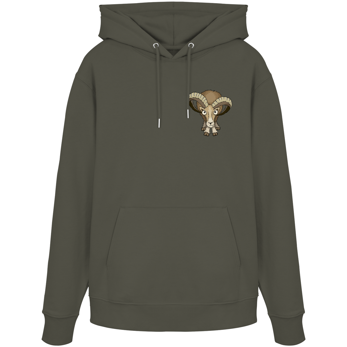 Bockiges Mufflon Widder Schafbock - Organic Hoodie