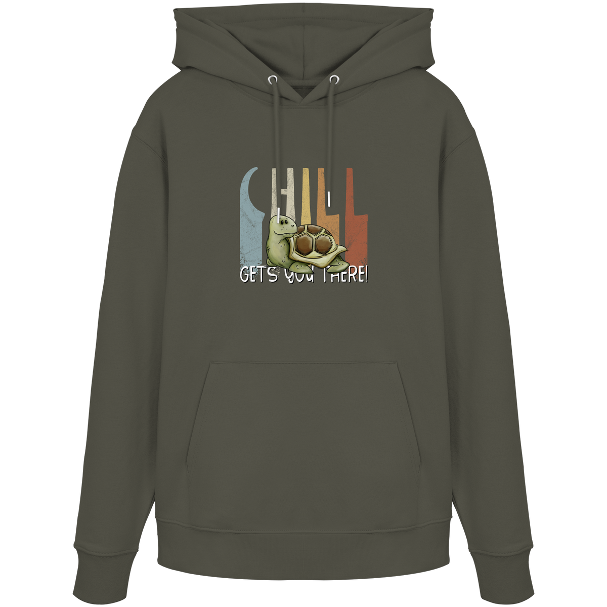 Gechillt gemütliche Schildkröte - Organic Hoodie