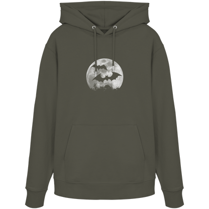 Fledermaus Silhouetten bei Vollmond - Organic Hoodie