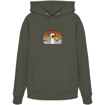 Cool lässige Retro Möwe - Organic Hoodie