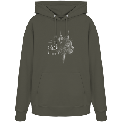 Just A Bit Feral Today! Wildkatze - Organic Hoodie