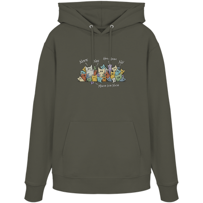 Nope, Nee, Nö Katzen - Organic Hoodie
