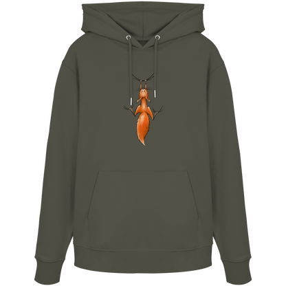 Rotes Eichhörnchen hängt ab - Organic Hoodie