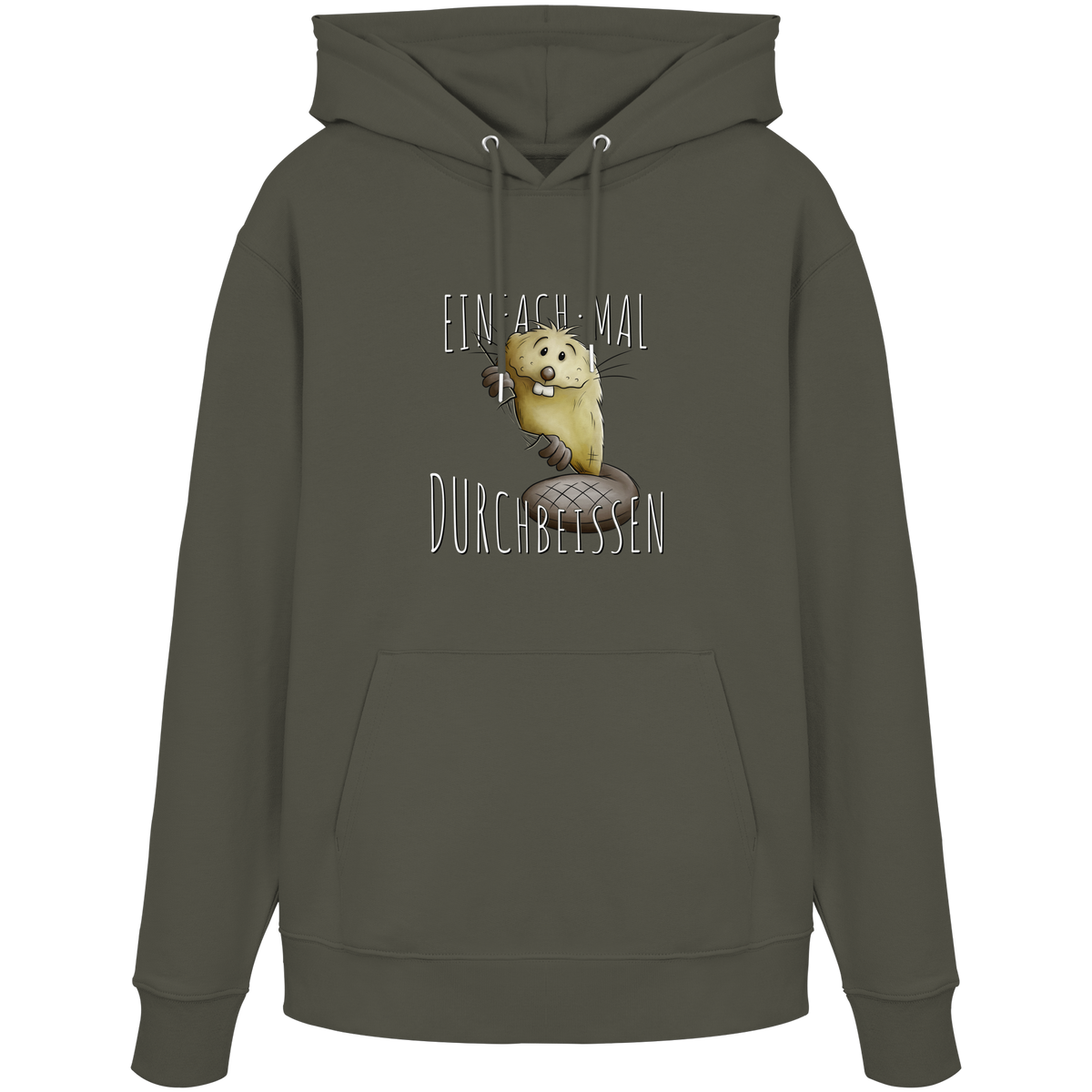 Einfach mal Durchbeissen Biber - Organic Hoodie
