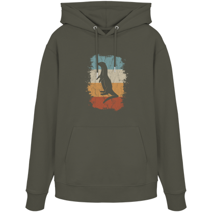 Retro Otter Fischotter Silhouette - Organic Hoodie