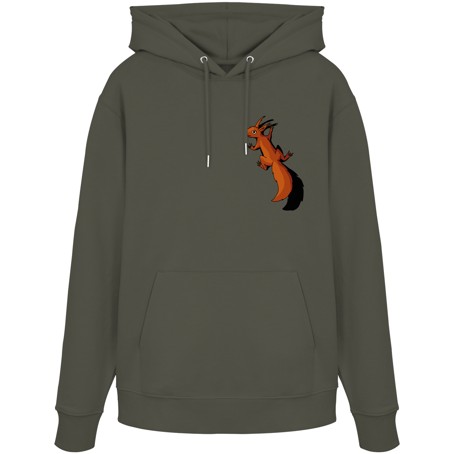Süßes Eichhörnchen klettert - Organic Hoodie