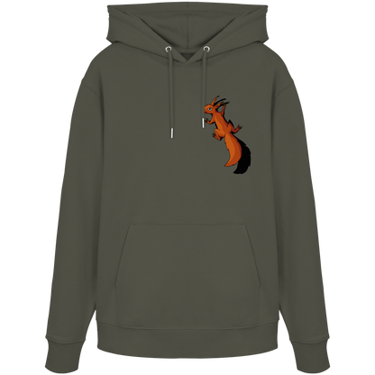 Süßes Eichhörnchen klettert - Organic Hoodie