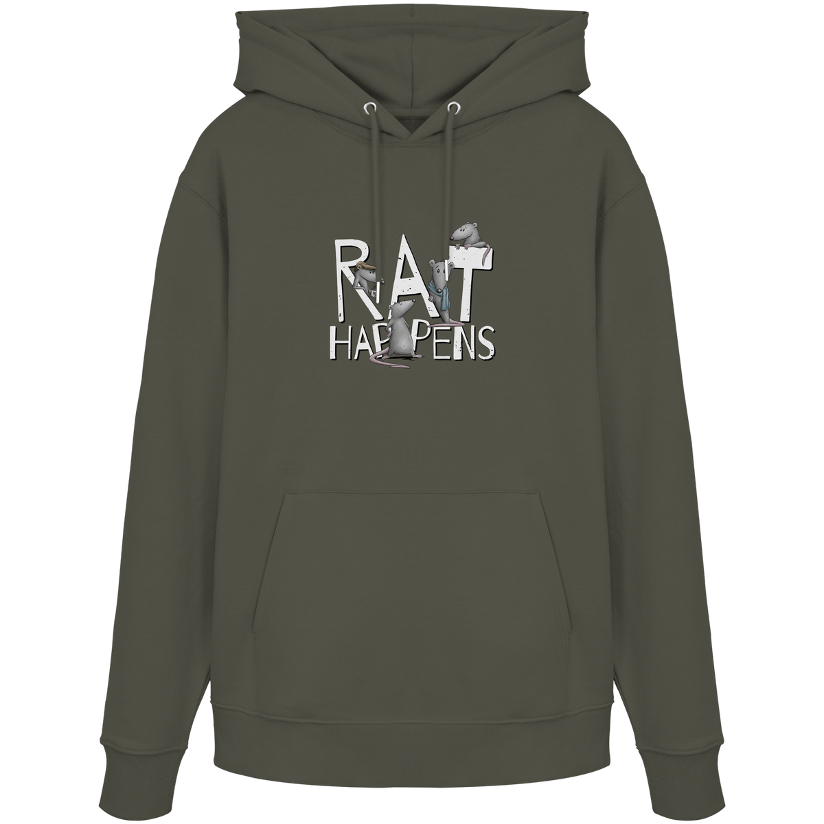 Rat Happens Ratten - Organic Hoodie