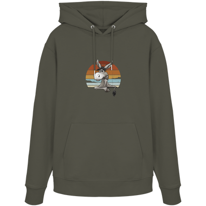 Lässiges Maultier Retro Esel - Organic Hoodie
