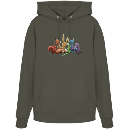 Regenbogen Tiere für Freundschaft, Toleranz und Vielfalt - Organic Hoodie
