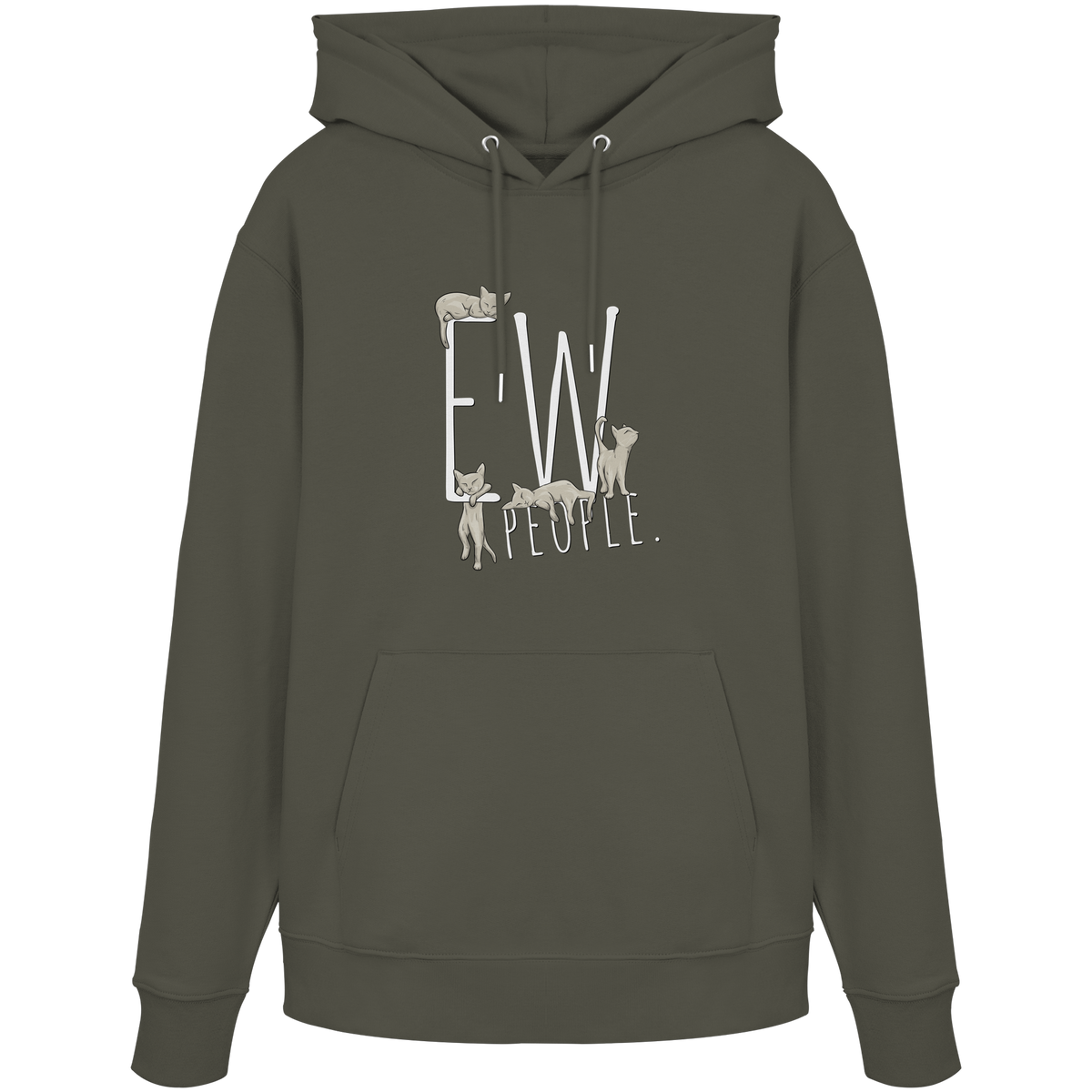 Ew, People. Sarkastische Katzen - Organic Hoodie