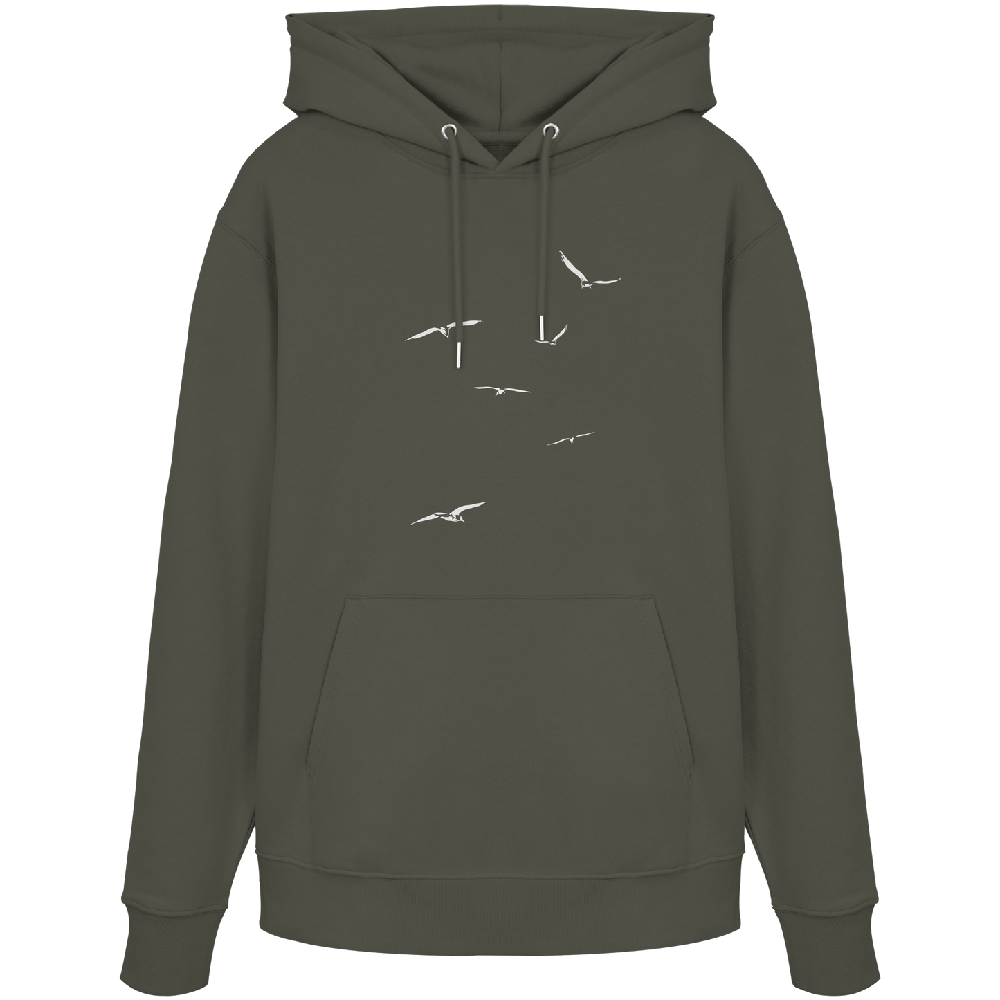 Vogelschwarm – Traum vom Fliegen - Organic Hoodie