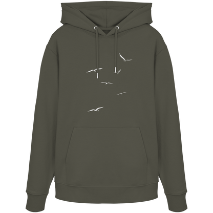 Vogelschwarm – Traum vom Fliegen - Organic Hoodie
