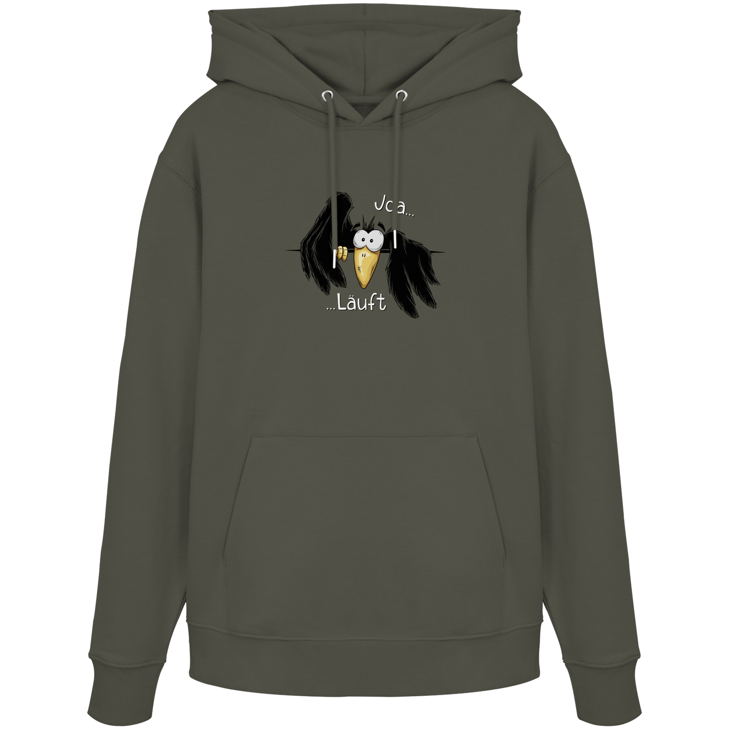 Joa Läuft Krähe gechillter Rabe - Organic Hoodie
