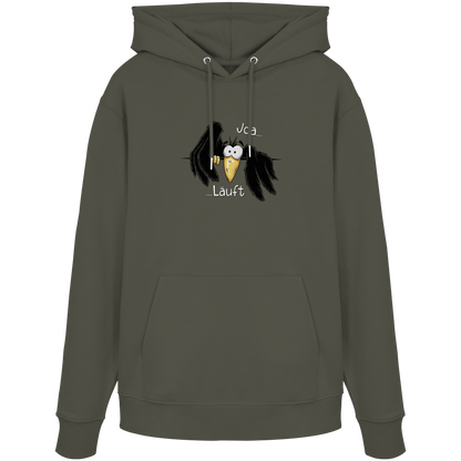 Joa Läuft Krähe gechillter Rabe - Organic Hoodie