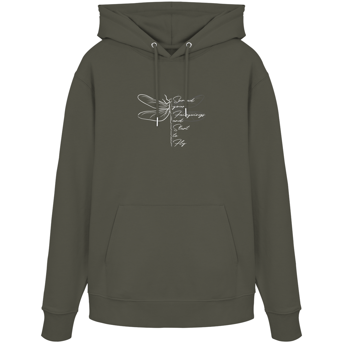 Breite die Flügel aus und flieg los | Libelle - Organic Hoodie