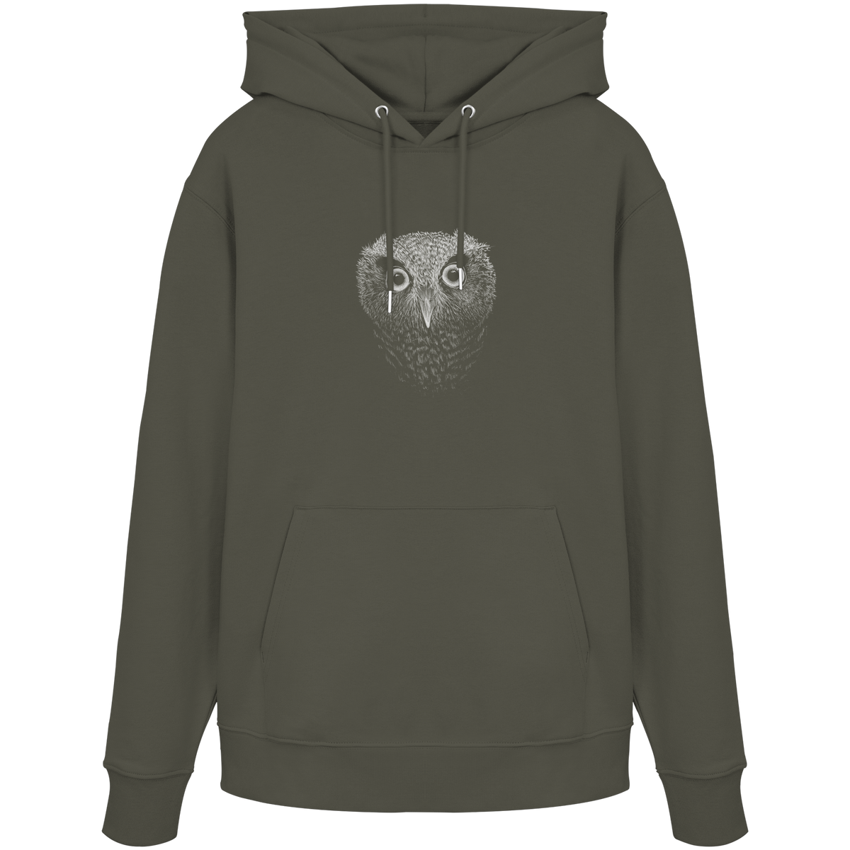 Eule Kritzelkunst Illustration - Organic Hoodie