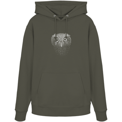 Eule Kritzelkunst Illustration - Organic Hoodie