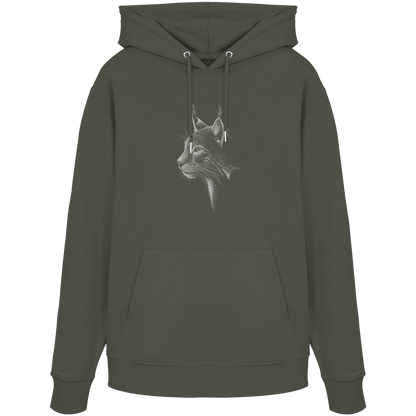 Luchs Kritzelkunst Wildkatze Illustration - Organic Hoodie