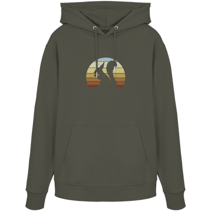 Retro Eichhörnchen Silhouette - Organic Hoodie