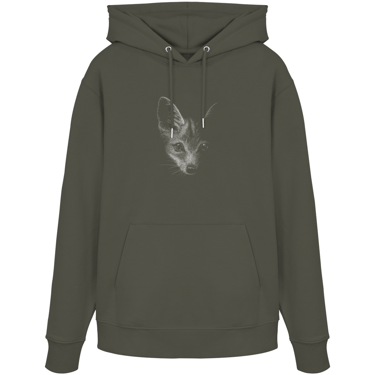 Fuchs Kritzelkunst Illustration - Organic Hoodie
