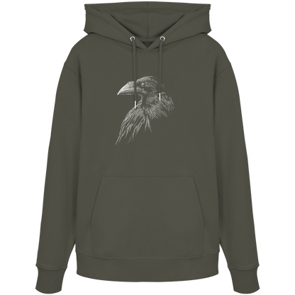 Kritzelkunst Rabe Krähe - Organic Hoodie