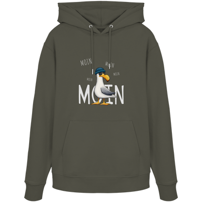Moin Moin Lässige Hipster Möwe  - Organic Hoodie