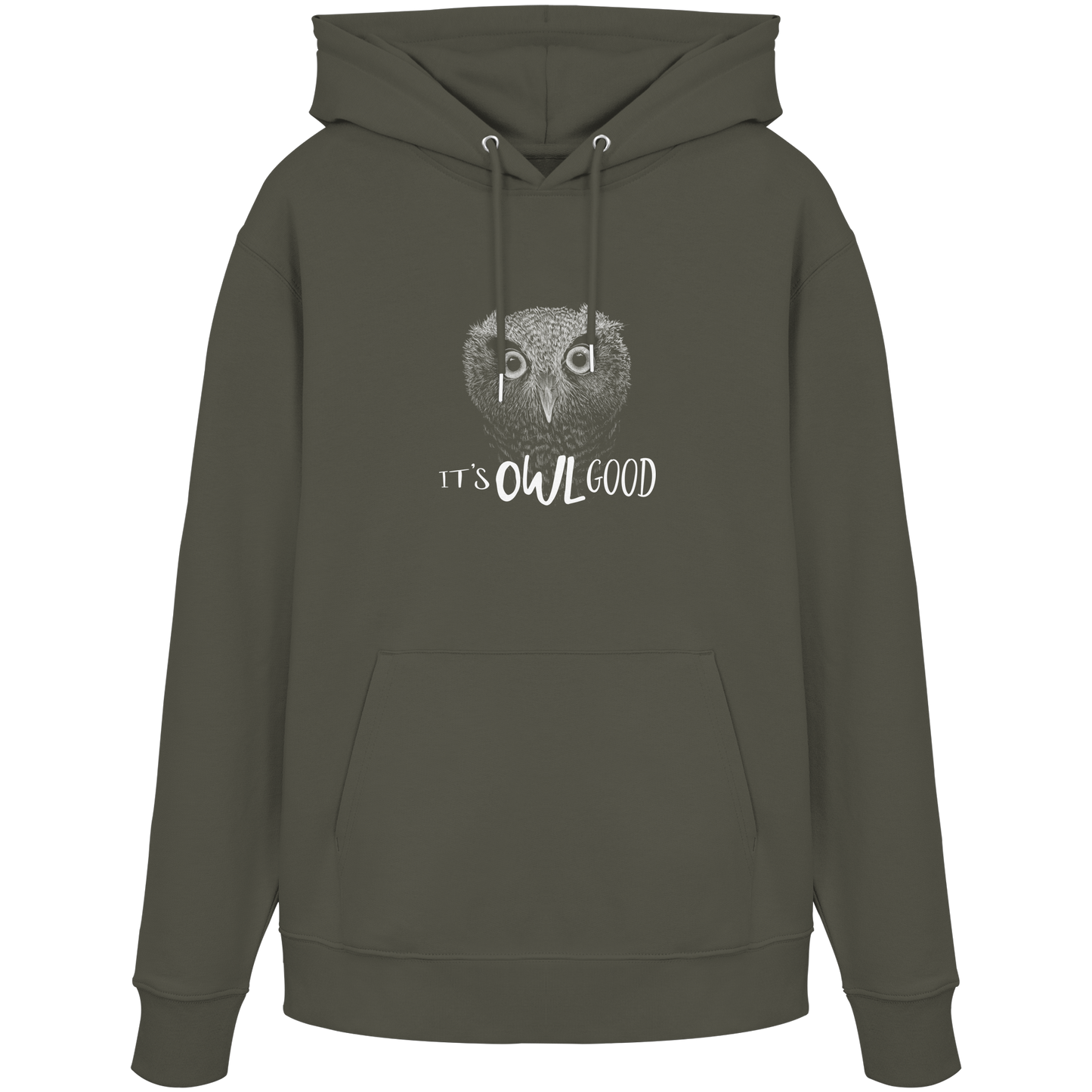 OWL Good | Kritzel-Kunst-Eule - Organic Hoodie