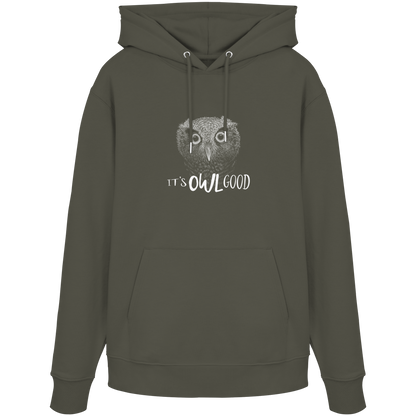 OWL Good | Kritzel-Kunst-Eule - Organic Hoodie