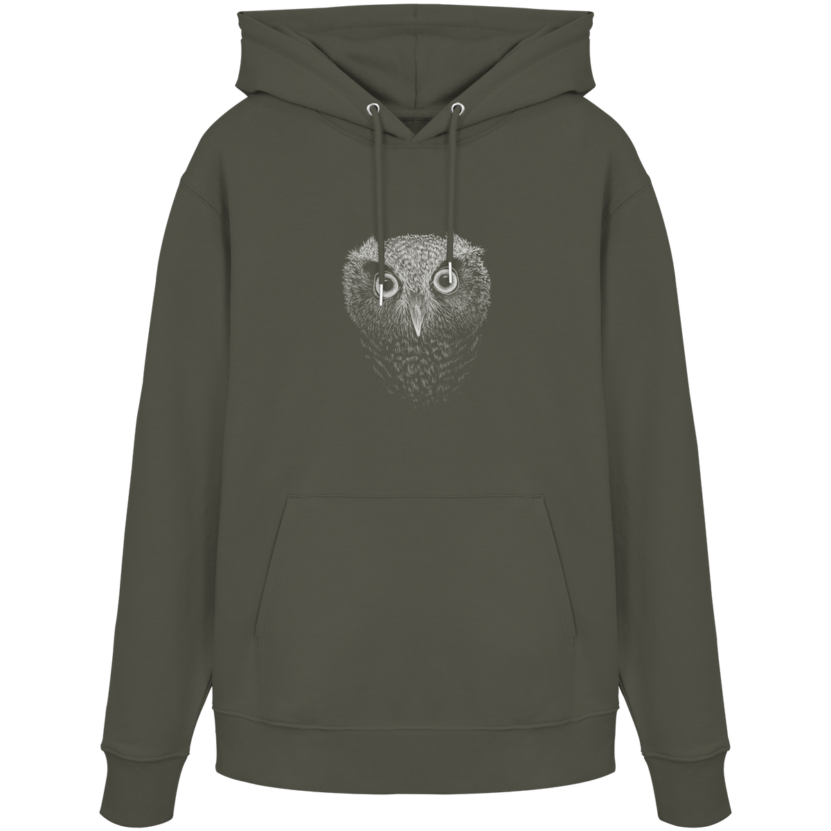 Eule Kritzelkunst Illustration - Organic Hoodie