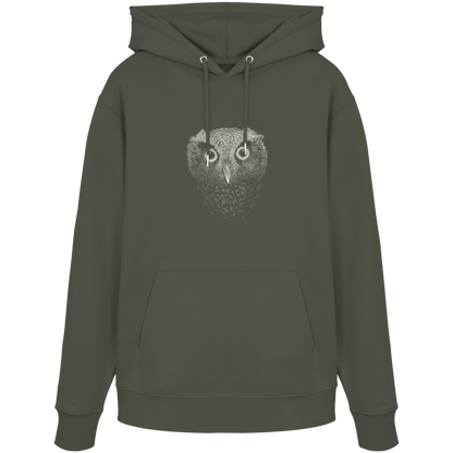 Eule Kritzelkunst Illustration - Organic Hoodie
