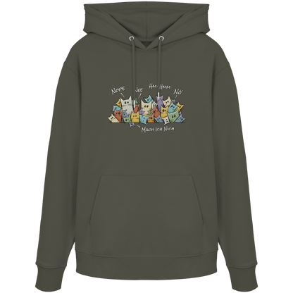 Nope, Nee, Nö Katzen - Organic Hoodie